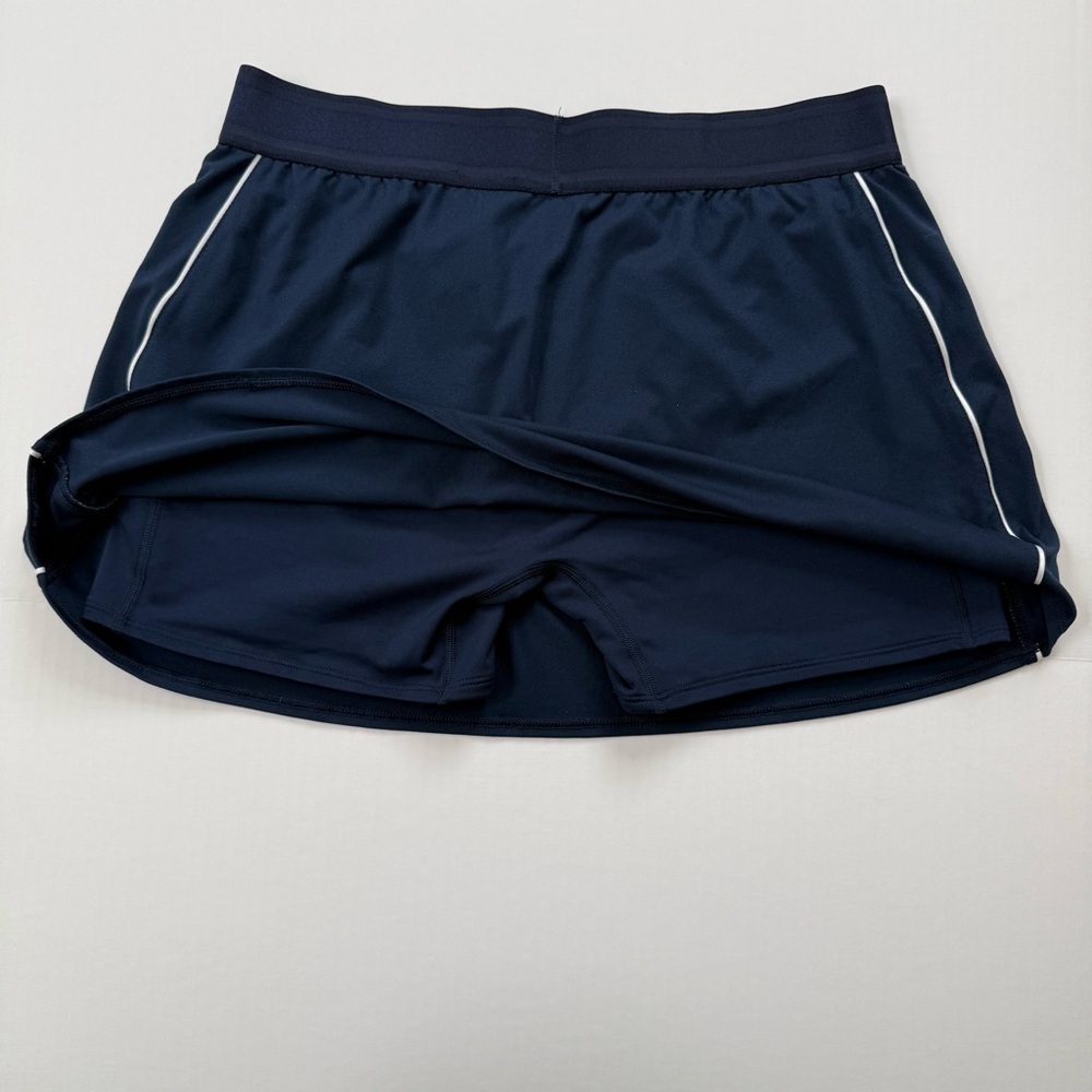 Nike Dri-FIT Athletic Skort Navy Blue Built In Shorts Tennis Golf Size L - Picture 4 of 4